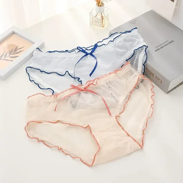 Frauenhöschen Spitze Sexy Frauen Slips Transparent Low-Rise Pantys Unterwäsche Weibliche Unterhosen Dessous Dessous L-XL