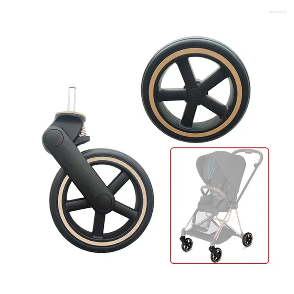 Peças de carrinho roda rosegold compatível mios 2/3 série carrinho dianteiro ou traseiro um com eixo rolamento acessórios para carrinho