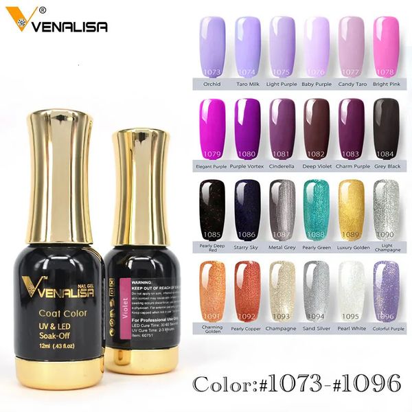 Nail Art Venalisa Vernice per unghie Gel 12ml 120 colori Gel Smalto per unghie Gel Soak Off Gel UV Smalto per unghie Vernici L2 240127