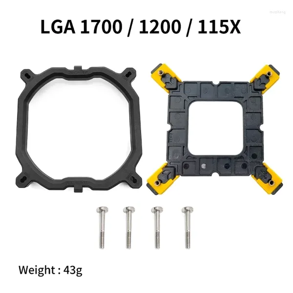 Cooler de computador para cpu, suporte de dissipador de calor para lga 1150 1151 1155 1156 1366 1700, kit de montagem de base de placa traseira geral