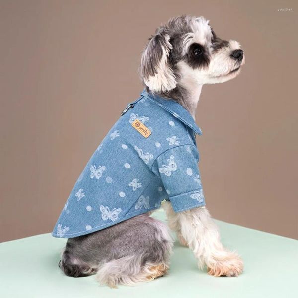 Confezione di abbigliamento per cani Maglietta per animali domestici in 2 colori Vestiti per tutte le razze Polo piccola T-shirt per gatti grande per le stagioni