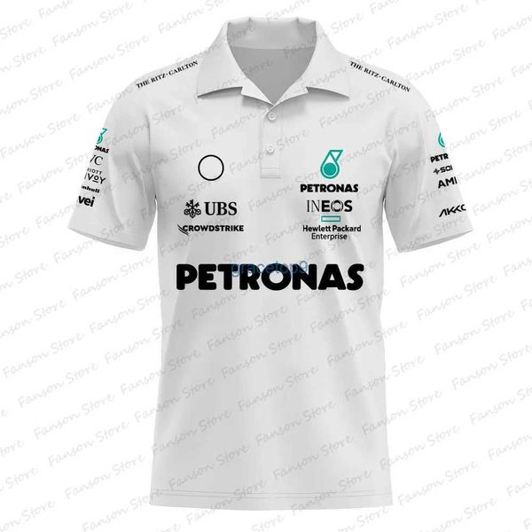 Мужские поло Мужские F1 Racing Team Fan Летняя рубашка поло Толстовка Топ Lewis 44 George 63 Driver 4ahn