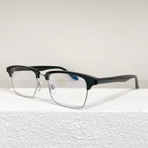 Óculos de sol quadros japonês GMS-35 marca superior acetato designer vintage oval óculos quadro masculino feito à mão miopia óculos feminino olho