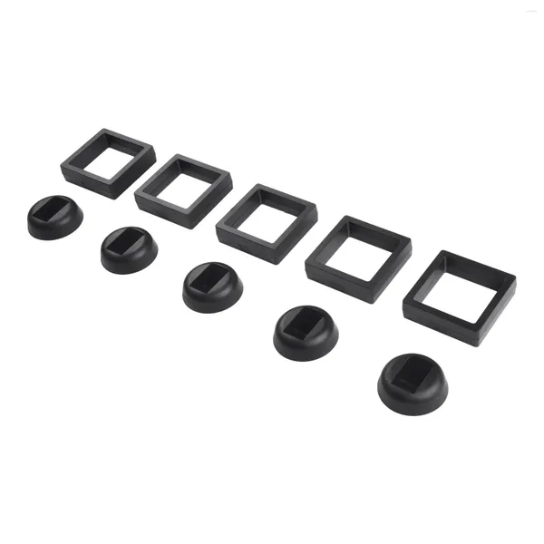 Рамки черно-белые ABS TPU Film Display Box 3D плавающая рамка кольцо монета 5/10 шт. прозрачный футляр для ювелирных изделий