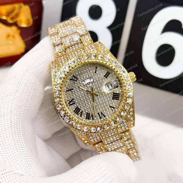 2024 Дизайнерские часы для женщин Классические кварцевые часы со стальным ремешком и бриллиантами с тремя иглами Минималистский тренд