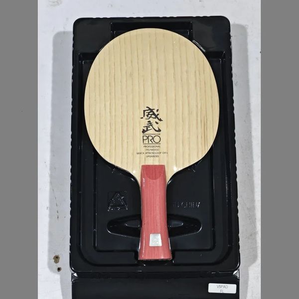 Sanwei v5 pro lâmina de tênis de mesa 7ply madeira pura fora ping pong ataque ofensivo profissional com loop drive original 240124