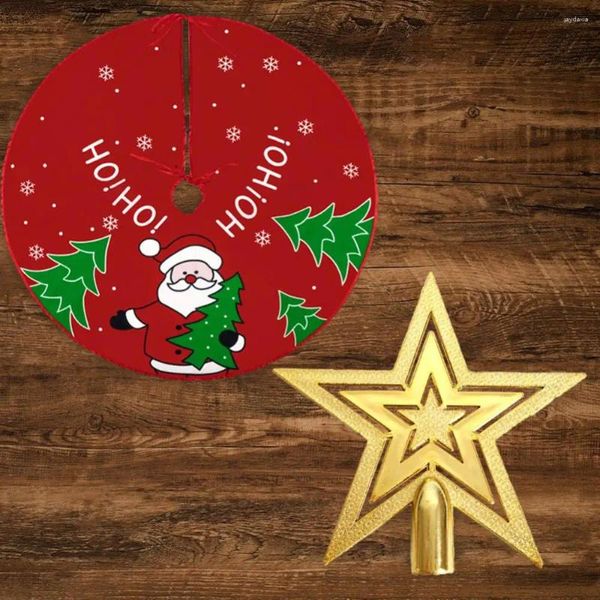 Decorações de Natal Tapete de árvore de árvore útil fácil de transportar e elegante instalar design requintado decoração de férias aconchegante versátil