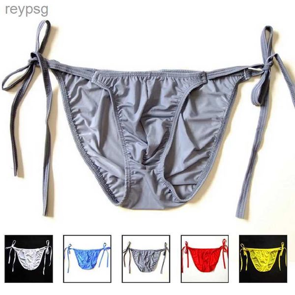 Трусы Модное новое сексуальное нижнее белье Мужские трусы Gay Cueca Brief Calzoncillos Hombre Slips нижнее белье бандаж мужские нейлоновые трусы YQ240214