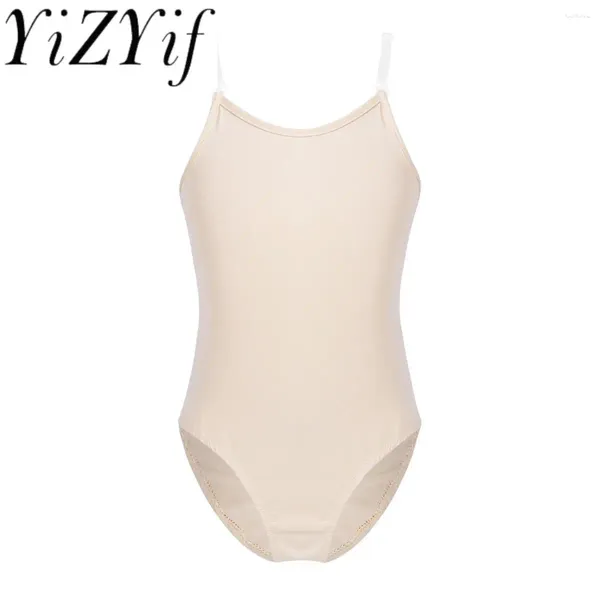 Sahne Giyim Çıplak çocuklar ayarlanabilir kayış bale dans leotard iç çamaşırı çocuklar için tutu kızlar jimnastik spor bodysuit