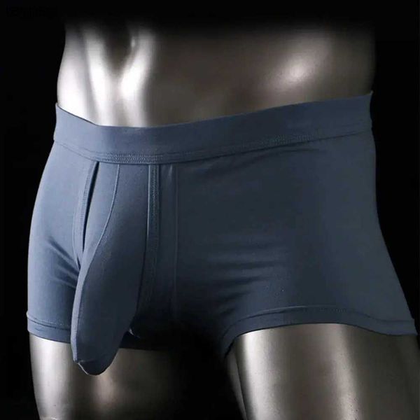 Mutande Intimo da uomo Custodia separata per boxer Costume da bagno traspirante Comfort Morbido Pantaloncini sportivi Elefante Naso Peni YQ240214