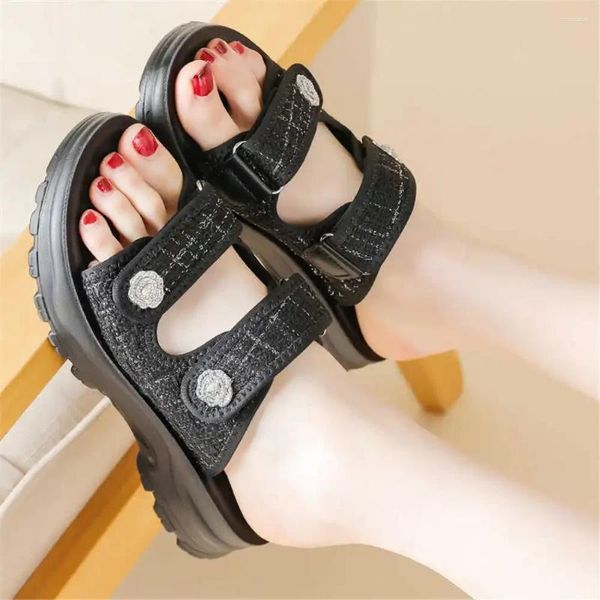 Hausschuhe Aussehen Erhöht Plataform Flip Flops Frau Sommer 2024 Mokassins Für Frauen Schuhe Kinder Sandalen