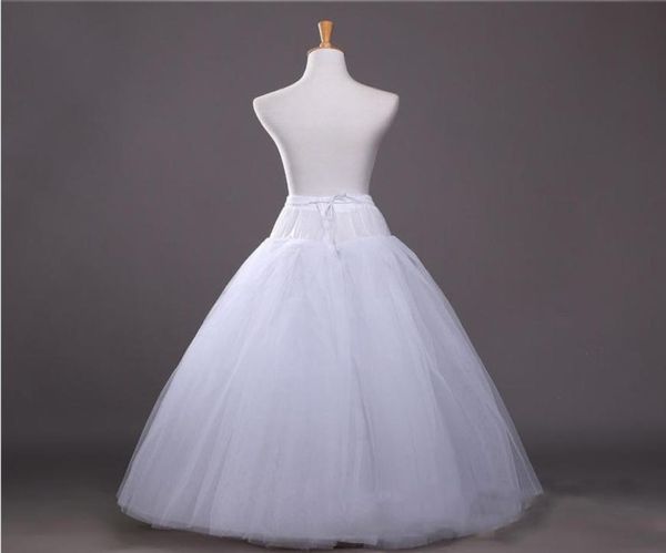 4 strati di tulle senza cerchi accessori da sposa sottoveste per tutù da sposa sottoveste lolita sottogonna abito da ballo jupon crinolina7429075