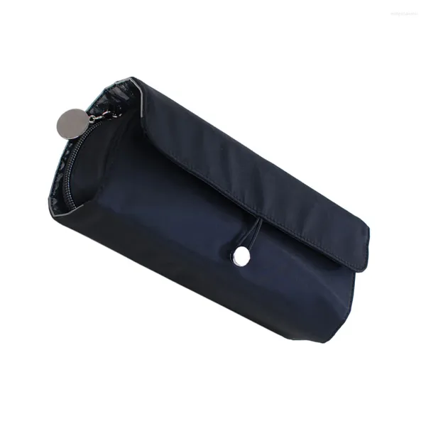 Sacos cosméticos 2/3 saco de maquiagem de nylon preto com espelho - partição espaçosa e arrumada para viagens de acesso rápido