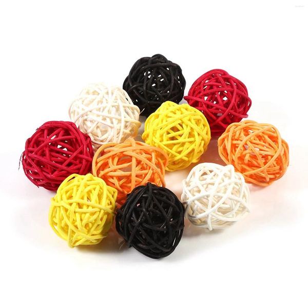 Dekorative Blumen Party Rattan Kugeln Ornament Ball bunt für Weihnachten in der Hochzeit