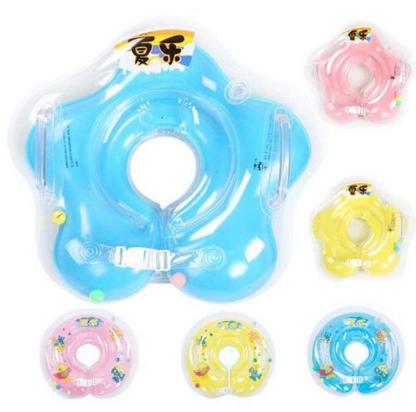 2 pçslot natação acessórios do bebê nadar pescoço anel do tubo do bebê anel de segurança infantil pescoço float círculo para banho inflável5991405