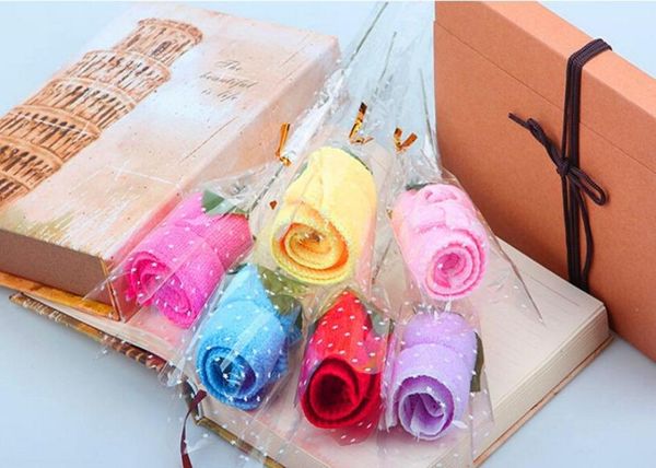 20 pezzi asciugamani creativi in cotone stile rosa carino per la festa di compleanno regalo di favore di compleanno souvenir souvenir8965671