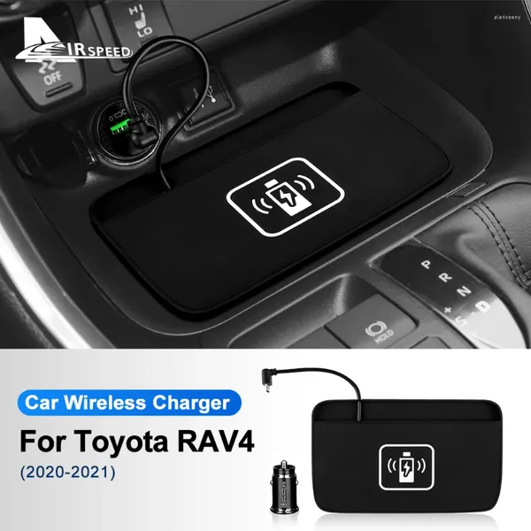 Acessórios interiores carregador sem fio do carro lhd rhd para toyota rav4 rav 4 xa50 2024 15w suporte de carregamento rápido do telefone móvel