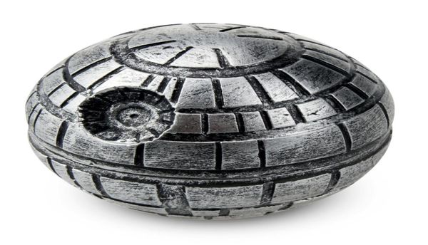 Smoke Death Star Tobacco Grinder 2quot3quot Máquina de moagem de ervas Pena Aterramento Cigarro Moinho de alumínio acessórios O1349582