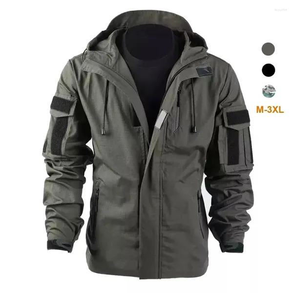Мужские куртки, военная тактическая куртка, водонепроницаемая ветровка, уличная ветрозащитная одежда с капюшоном, охотничья одежда, верхняя одежда для альпинизма