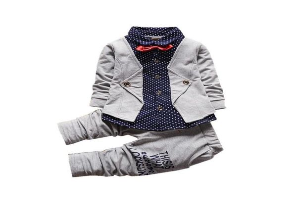 Abbigliamento per bambini di marca di moda per bambini in cotone a maniche lunghe magliette e pantaloni tuta per bambini autunno bambini ragazzo ragazza set di abbigliamento LJ28019569