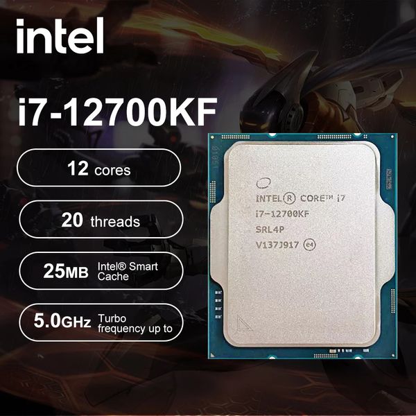 Intel Core i7 12700KF 36 GHz 12Core 12Thread 12. CPU-Prozessor 10NM L325M 125W LGA 1700 Gaming-Prozessor 240123