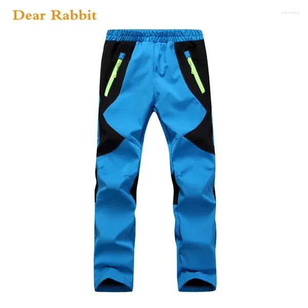 Pantaloni 2024 Marca Antivento Impermeabile Pantaloni Outdoor per bambini Ragazzi Ragazze Soft Shell Caldo Gioventù Arrampicata Pantaloni sportivi Enfant