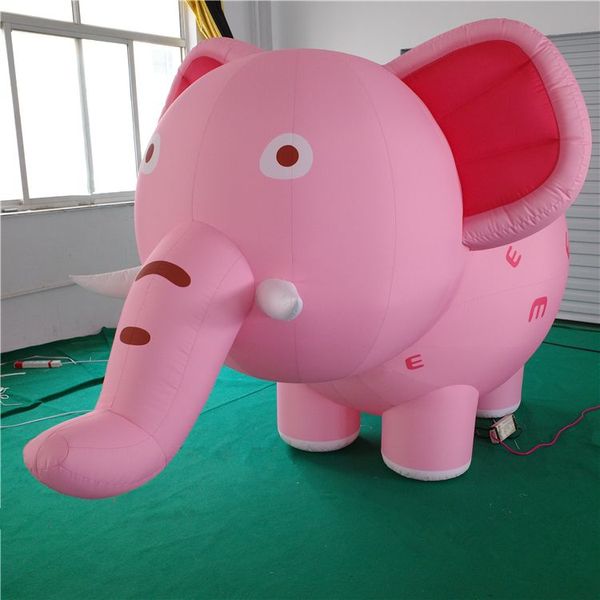 6mH (20ft) mit Gebläse Großhandel Schlauchboote Ballon Elefant aufblasbares Tier für Musik Bühnendekoration