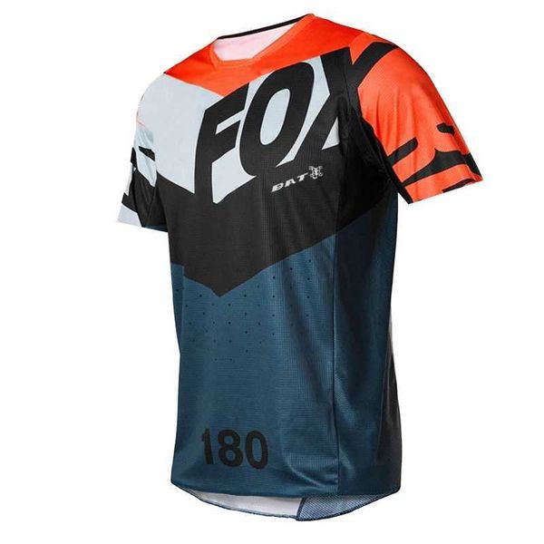 Camicie da corsa Fox T-shirt maschile Bat Bat Fox Downhill Maglie da monte camicie da mountain bike Offroad DH Motorcycle Jersey Camiseta Maglietta Motocross 926