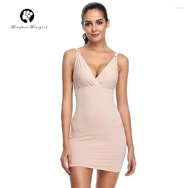 Damen Shapers Minifaceminigirl Full Slips für unter Kleider Slip Shapewear Frauen Bauchkontrolle Body Shaping