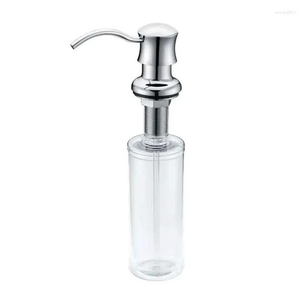 Dispenser di sapone liquido Lavello da cucina europeo Controsoffitto Pompa in rame incorporata a mano Bottiglia di grande capacità da 320 ml Vendita al dettaglio