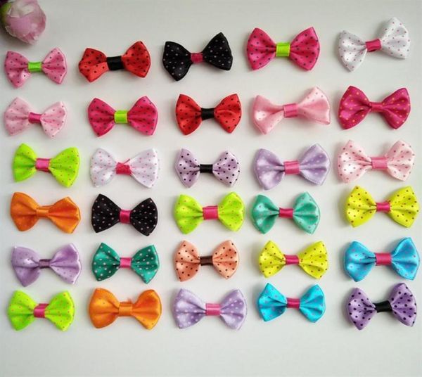 100pcs lot 1 4 el yapımı küçük nokta satenler yay bebek çocukları kızlar barrettes timsah saç klipsleri saç tokaları saç aksesuarları211h7168729