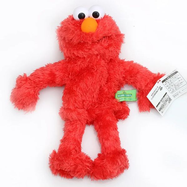 Sesame Street Spettacolo di marionette a mano Grande burattino Elmo Cartoon Morbido peluche Bambola Compleanno Festa di Natale Spettacolo per bambini Regali per bambini 240127