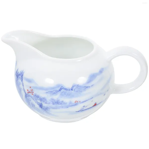 Os conjuntos de utensílios de jantar creme de chicote de jarro de leite em cerâmica podem puxar o creme de cerâmica de jarra de xícara de flor para café