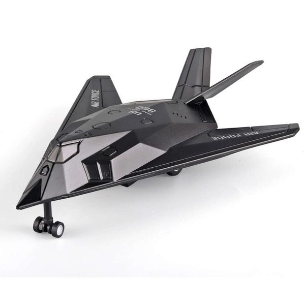 Модель самолета из сплава F117 Fighter Return Force, акустооптическая детская игрушечная модель самолета, независимая цветная коробка