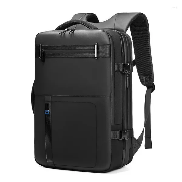 Рюкзак расширенной большой емкости 17,3-дюймовый USB-зарядка для ноутбука Женская Водонепроницаемая дорожная сумка Мужская деловая 2024