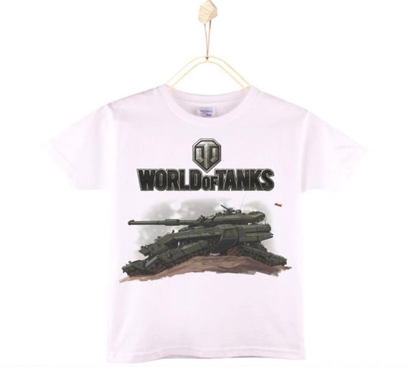 2017 neue Ankunft Jungen T-shirt World Of Tanks Cartoon 100 Baumwolle Kinder T Shirts Mädchen Tops Baby T-shirt Kinder Kleidung 4T12T7933820