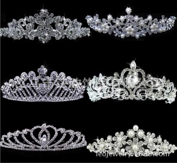 Luxo brilhante strass cristal festa de casamento baile de formatura coroas banda princesa nupcial tiaras acessórios para o cabelo fashion1754737