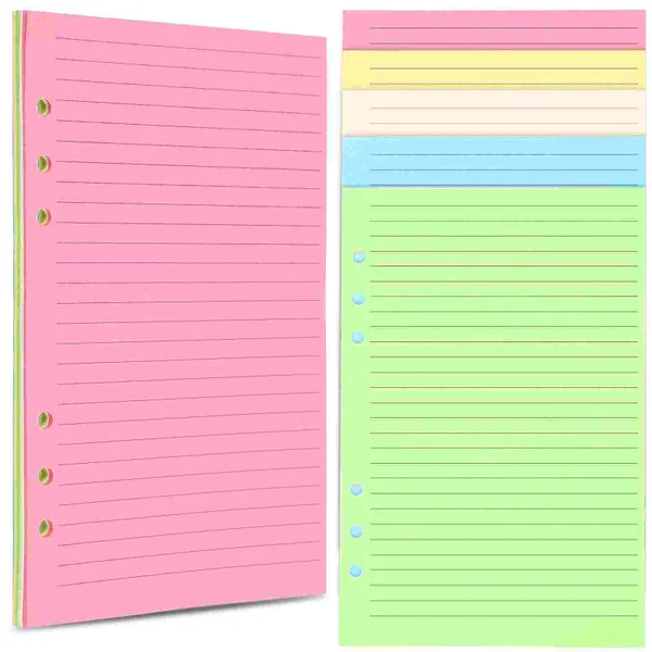 1 pz The Notebook Journal colorato Live fogli sciolti carta A5 ricarica raccoglitore staccabile inserti riempitivi