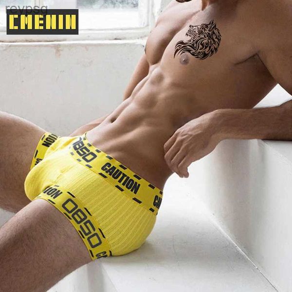 Cuecas CMENIN Frete Grátis Algodão Boxer Mans Roupa Interior dos homens de cintura Baixa Mens Boxershorts Homens Lingeries Pênis BS3104 YQ240214