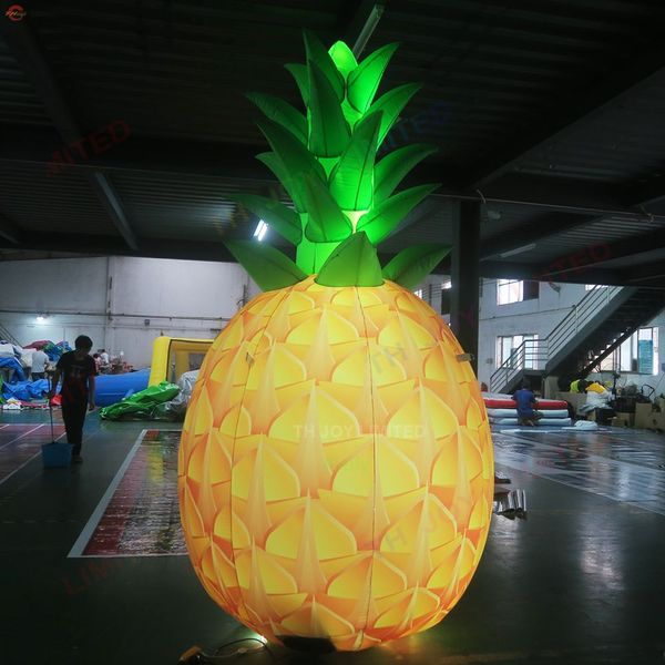 6 mH (20 piedi) con ventilatore Nave libera Attività all'aperto che pubblicizzano mongolfiera gigante gonfiabile ananas frutta mais modello vegetale in vendita