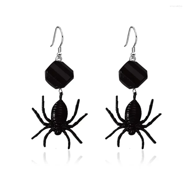 Baumelnde Ohrringe Übertriebene Spinne Für Frauen Punk Vintage Kristall Ohrstecker Schmuck Zubehör Halloween Geschenke 2024 Trend