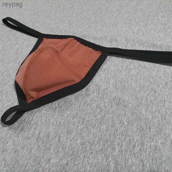 Slips Höschen Herren Baumwolle U Convex Cock Big Pouch Homosexuell Männer G-String T-Back Tanga V-String Sissy Unterwäsche Open Butt Unterhose YQ240215