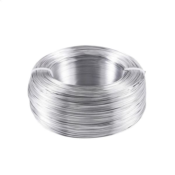 Filo di alluminio pieghevole per la creazione di gioielli Collana fai da te Bracciale lavoro manuale Filo per perline 0,6 mm 0,8 mm 1 mm 1,5 mm 2 mm 2,5 mm 3 mm 240202