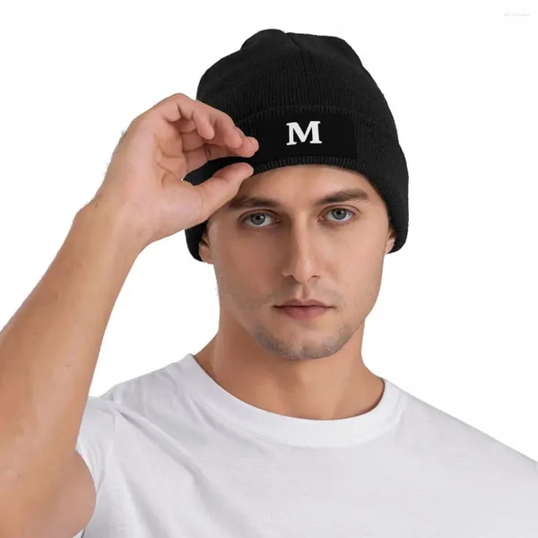 Berets branco m beanie chapéus moda palavra crânios beanies ginásio térmico elástico feminino masculino bonés inverno impresso y2k bonnet ideia