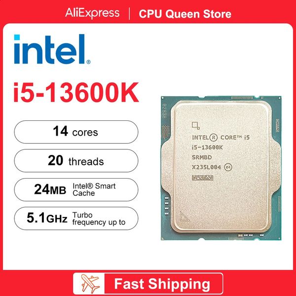 Processador Intel Core i513600K i5 13600K 35 GHz 14Core 20Thread CPU 10NM L324M 125W LGA 1700 Gaming processador 240228
