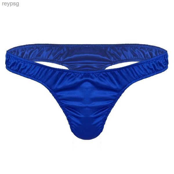 Briefs Panties Seksi Erkek iç çamaşırı iç çamaşırı yumuşak parlak fırfırlı düşük rise yüksek kesilmiş bikini sissy pijama giyim yq240215