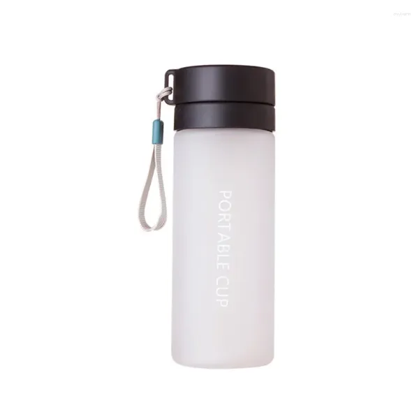 Wasserflaschen 600/800 ml Nette Tee Milch Obst Tasse Für Getränk Mit Seil Transparent Sport Koreanischen Stil Hitzebeständig BPA frei