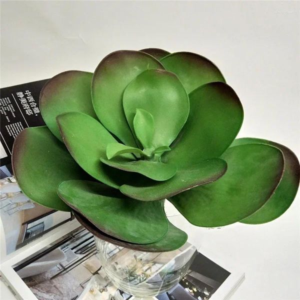 Flores decorativas planta simulada aeonium arboreum plantas suculentas artificiais bonsai variedade aleatória sem vaso de flores