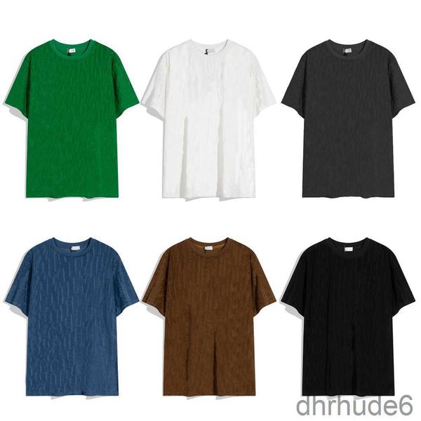Tasarımcı Tees Mens Eğik Baskı Tişörtleri Yaz Havlusu Jakar Kumaş Erkekler ve Kadınlar İçin Gündelik Uzun Tişört Tee Polos Euro S-XL NK18
