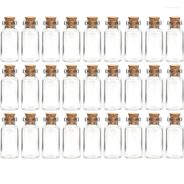 Garrafas de armazenamento DIY Frascos 10pcs Frascos Poção 5ml--30ml Favores para Desejo Cortiça Feitiço Mensagem Rolhas Artesanato com Presente de Vidro Mini